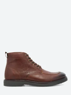 Shoe the Bear - Kip Apron Boot in Brown Water Repellant Leather