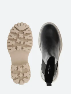 Shoe The Bear - Posey Chelsea Boot Leather in Black and Beige