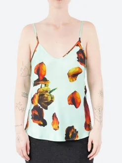 Silk Laundry - Bias Cut Cami in Tulipa Dew