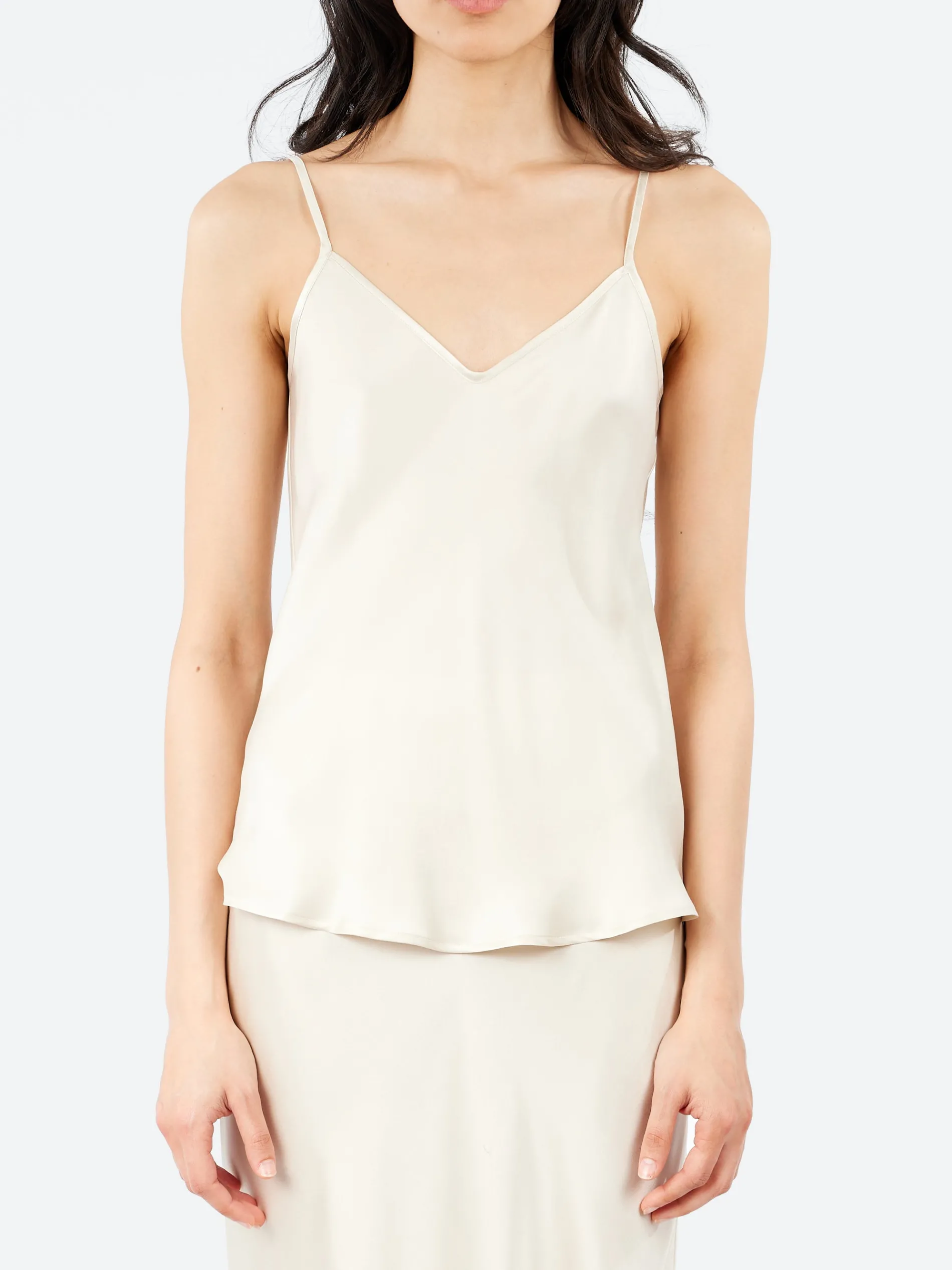 Silk Laundry - Bias Cut Cami in Hazelnut