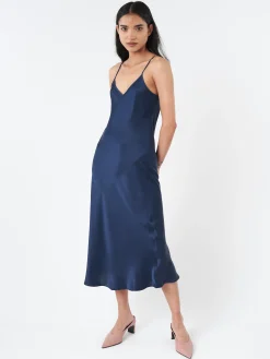SILK LAUNDRY - 90s Slip Dress in Midnight