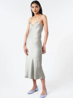SILK LAUNDRY - 90s Slip Dress in Moon