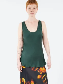 Silk Laundry - Scoop Neck Tank in Scarab