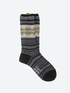 Snow Crystal Crew Sock