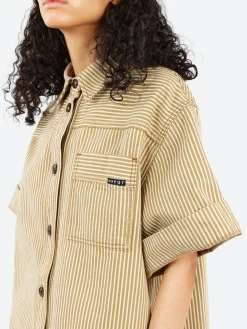 Soeur - Anouk Dress in Beige and Ecru