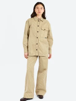 Soeur - Cadet Shirt in Beige and Ecru