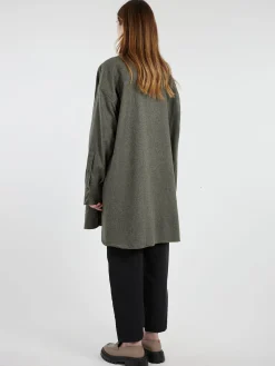 Soeur - Candide Shirt Dress in Gris Clair