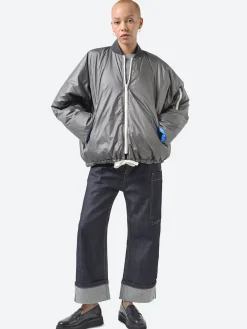 Sofie D'Hoore - Okay Bomber in Charcoal and Electric Blue