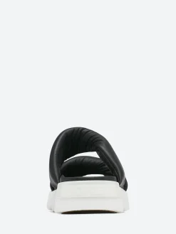 Sorel - Viibe Twist Slide in Black and Sea Salt