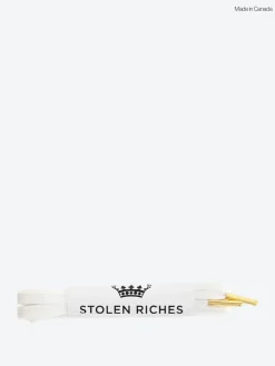 Stolen Riches - Sneaker Laces 45" in Woodland White