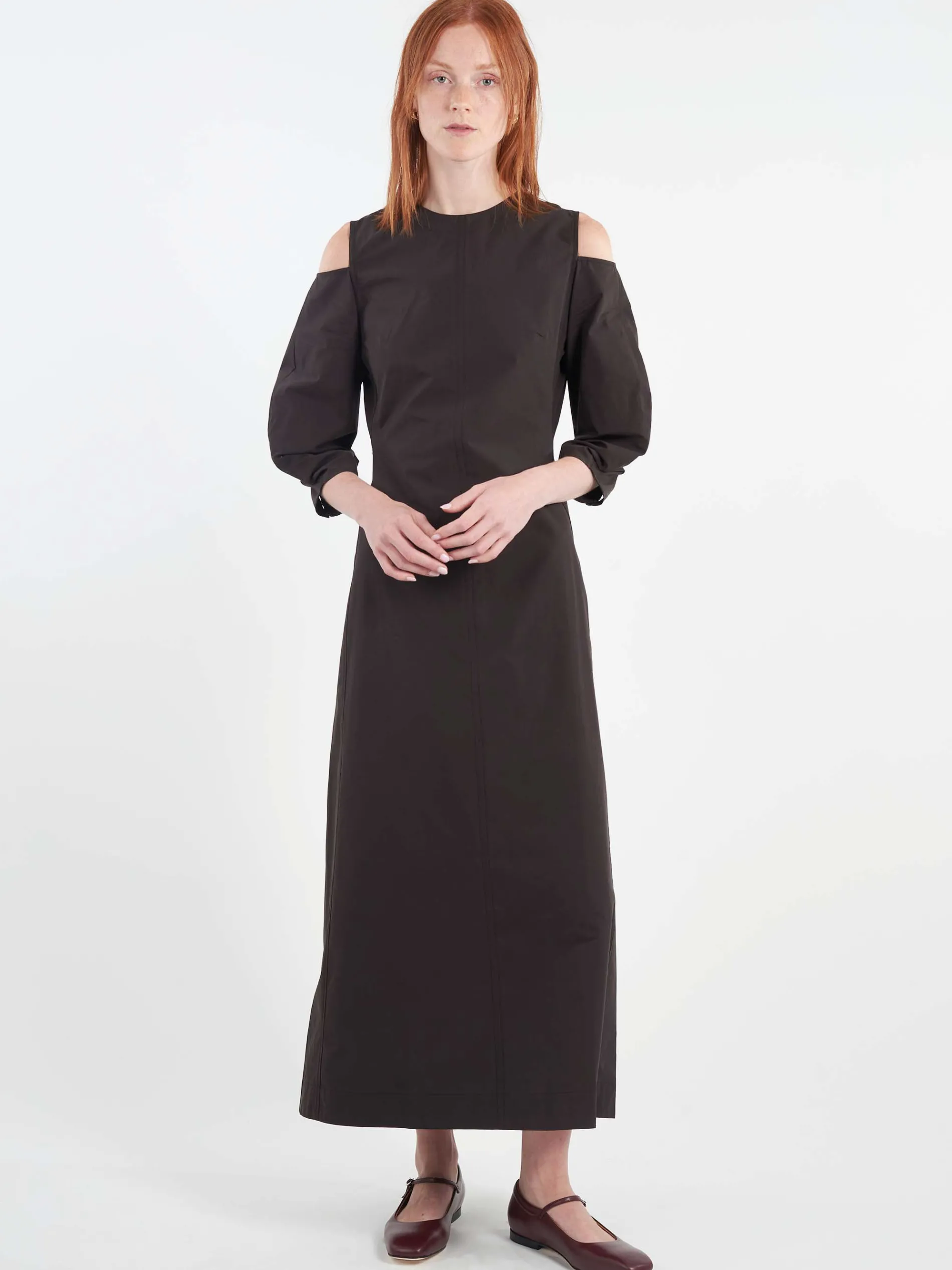 Studio Nicholson - Barr Dress in Black Grape