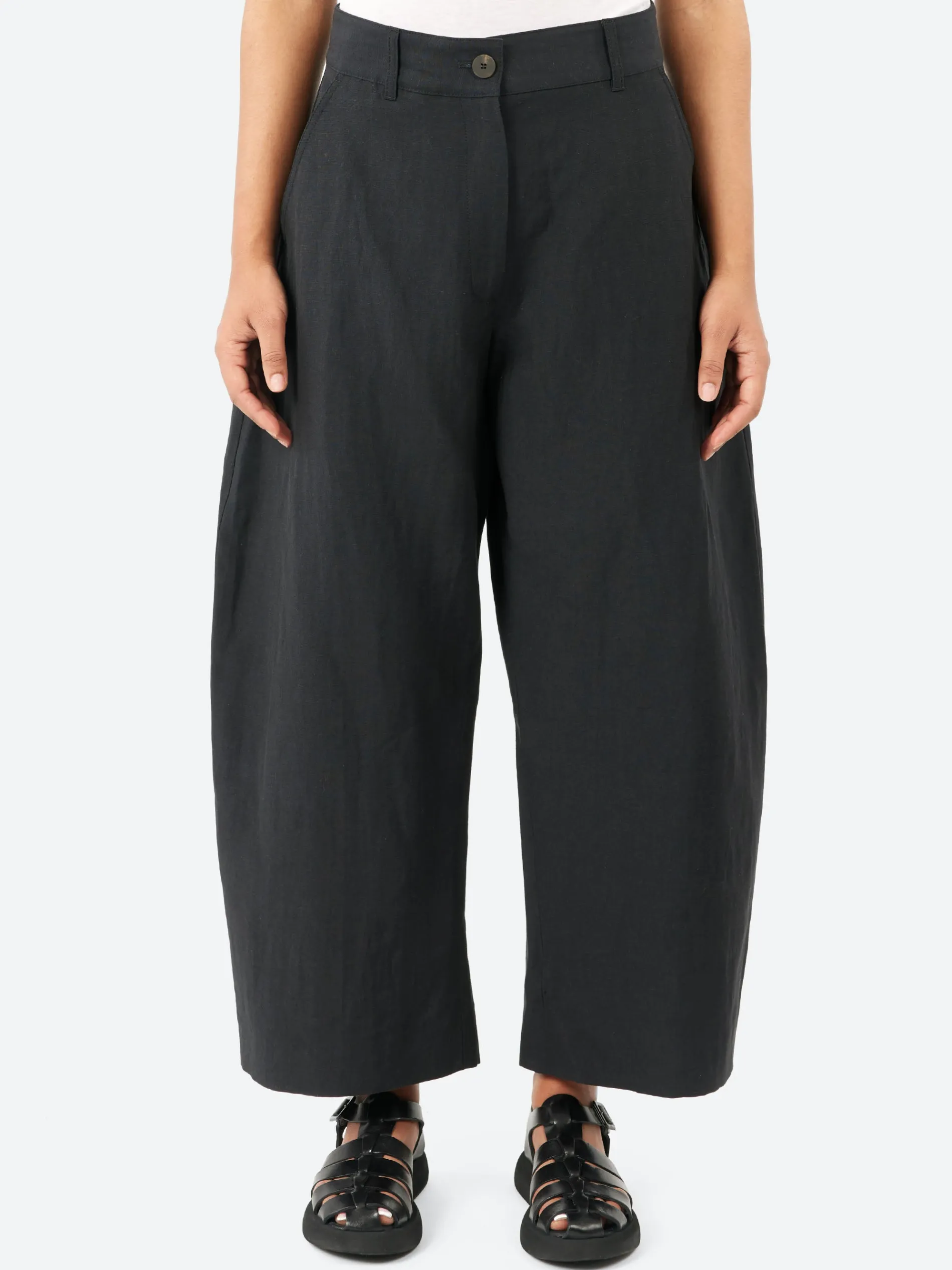 Studio Nicholson - Chalco Linen Blend Pant in Darkest Navy