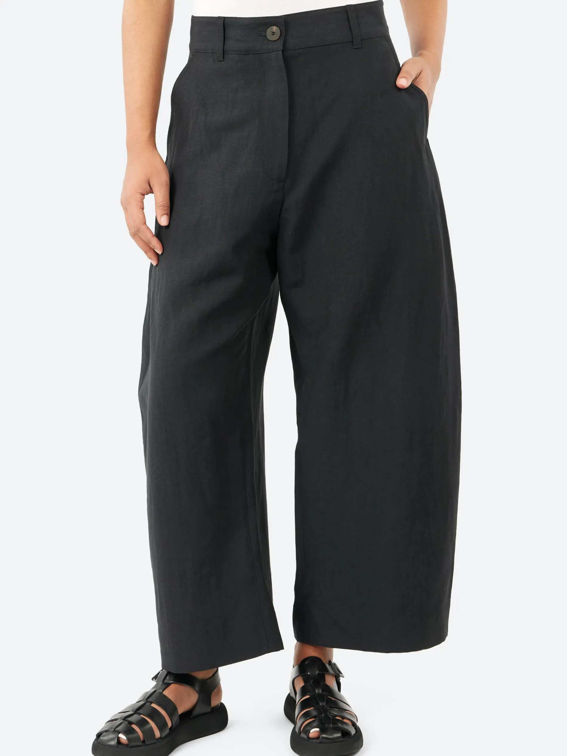 Studio Nicholson - Chalco Linen Blend Pant in Darkest Navy