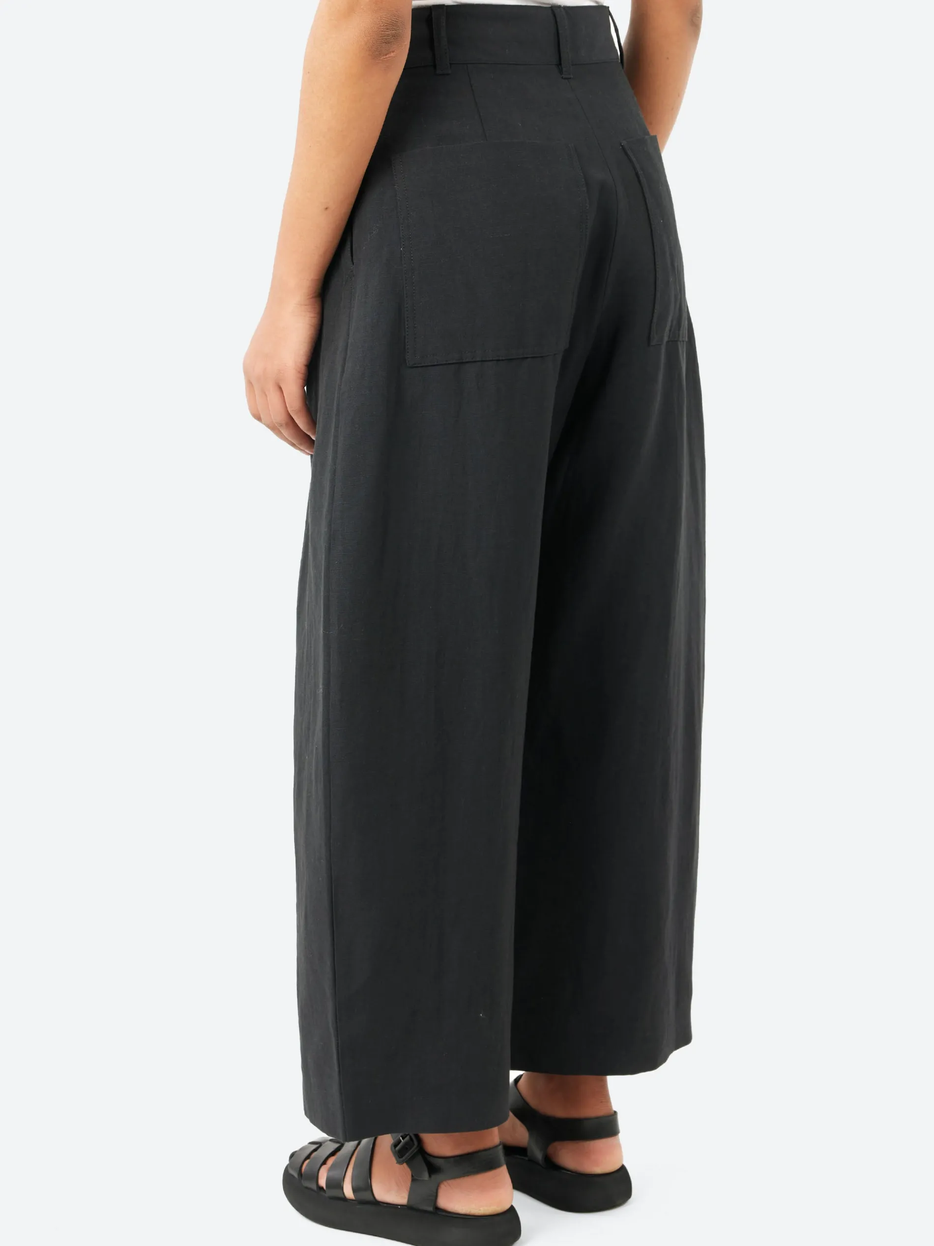 Studio Nicholson - Chalco Linen Blend Pant in Darkest Navy