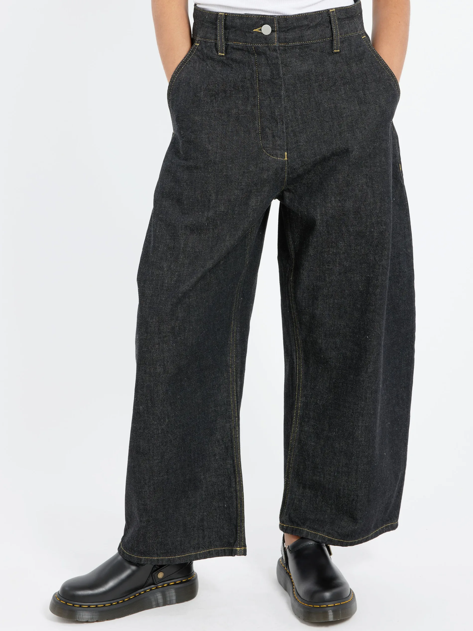 Studio Nicholson - Chalco Pant in Black Denim