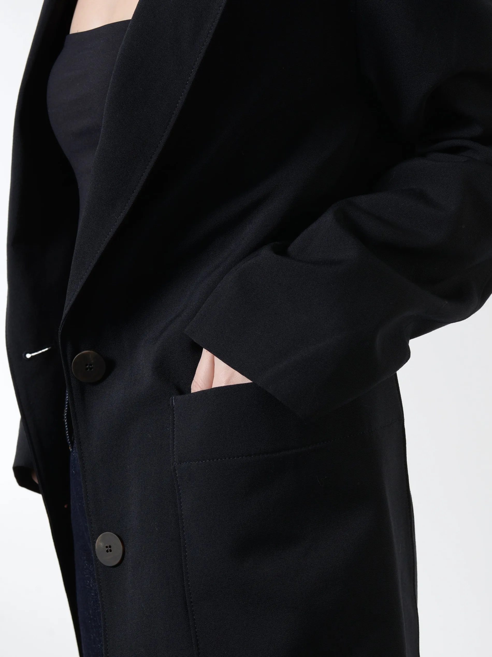 Studio Nicholson - Conde Wool Jacket in Darkest Navy