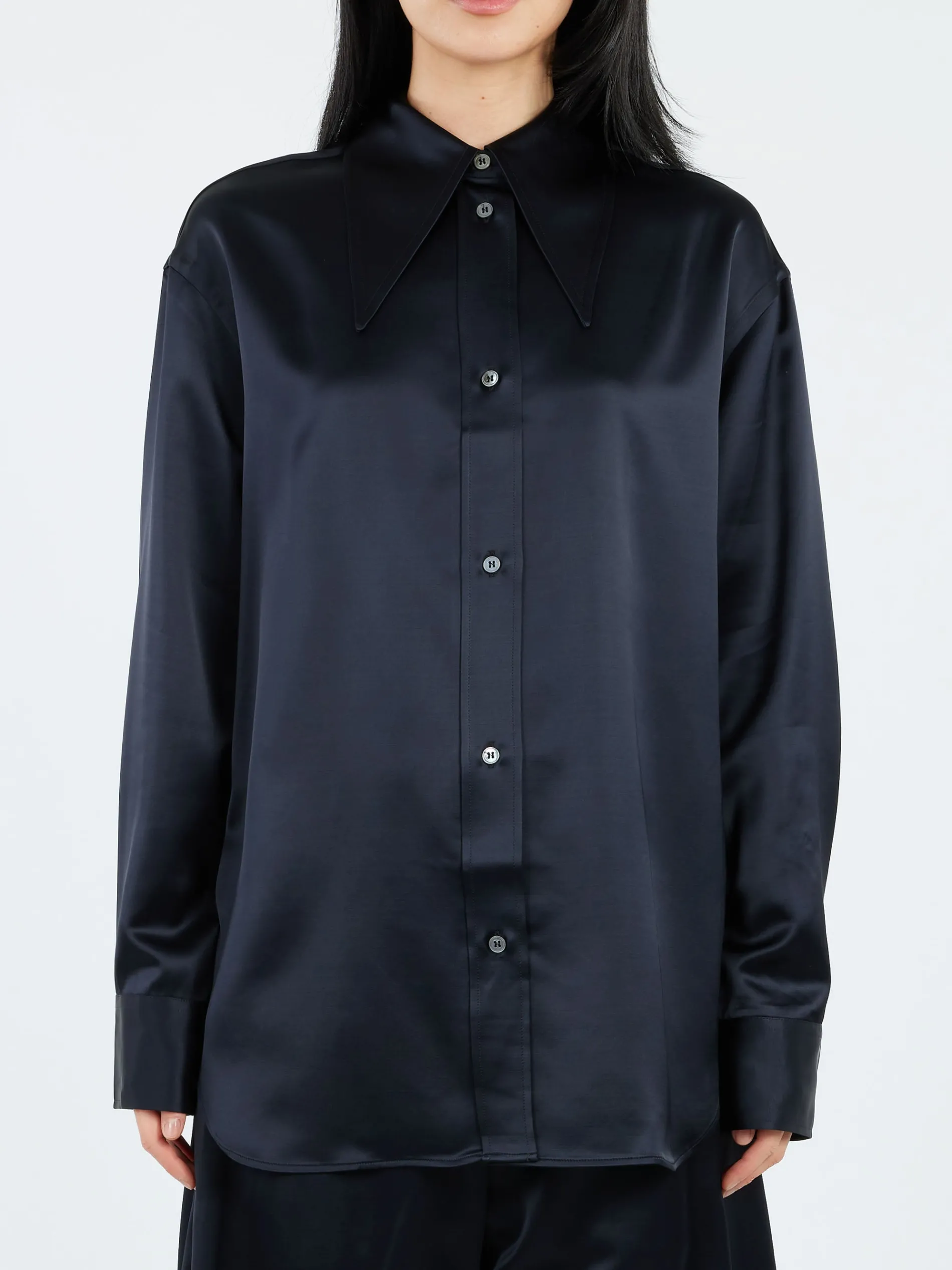 Studio Nicholson - Gable Shirt in Black Ink