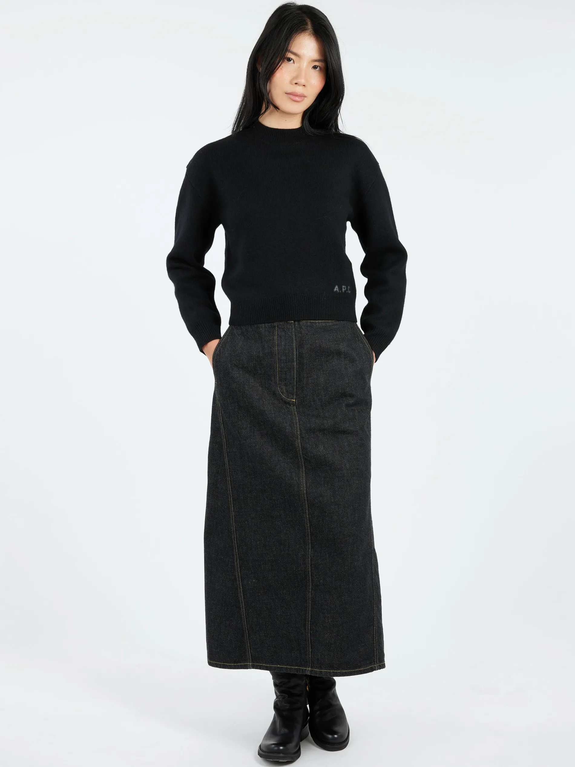 Studio Nicholson - Garner Utility Skirt in Black