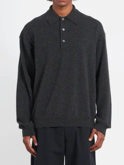 Studio Nicholson - Noe Polo in Charcoal