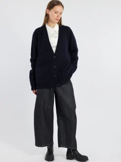 Studio Nicholson - Sen Cardigan in Darkest Navy