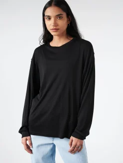 Studio Nicholson - Simmons Long Sleeve T-Shirt in Black