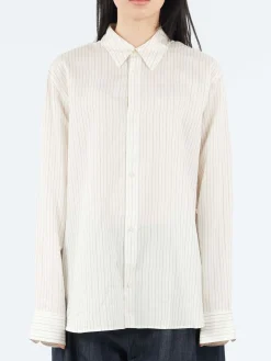 Studio Nicholson - Women's View Shirt in Ecru and Black