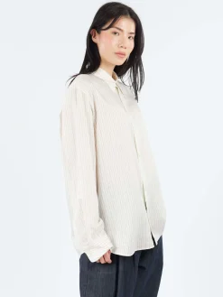 Studio Nicholson - Women's View Shirt in Ecru and Black