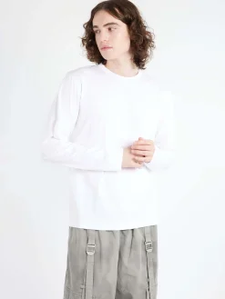 Sunspel - Long Sleeve Riviera Midweight T-Shirt in White
