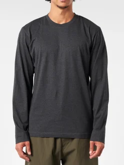 Sunspel - Long Sleeve Riviera Midweight T-Shirt in Charcoal
