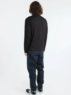 Sunspel - Long Sleeve Riviera Midweight T-Shirt in Black