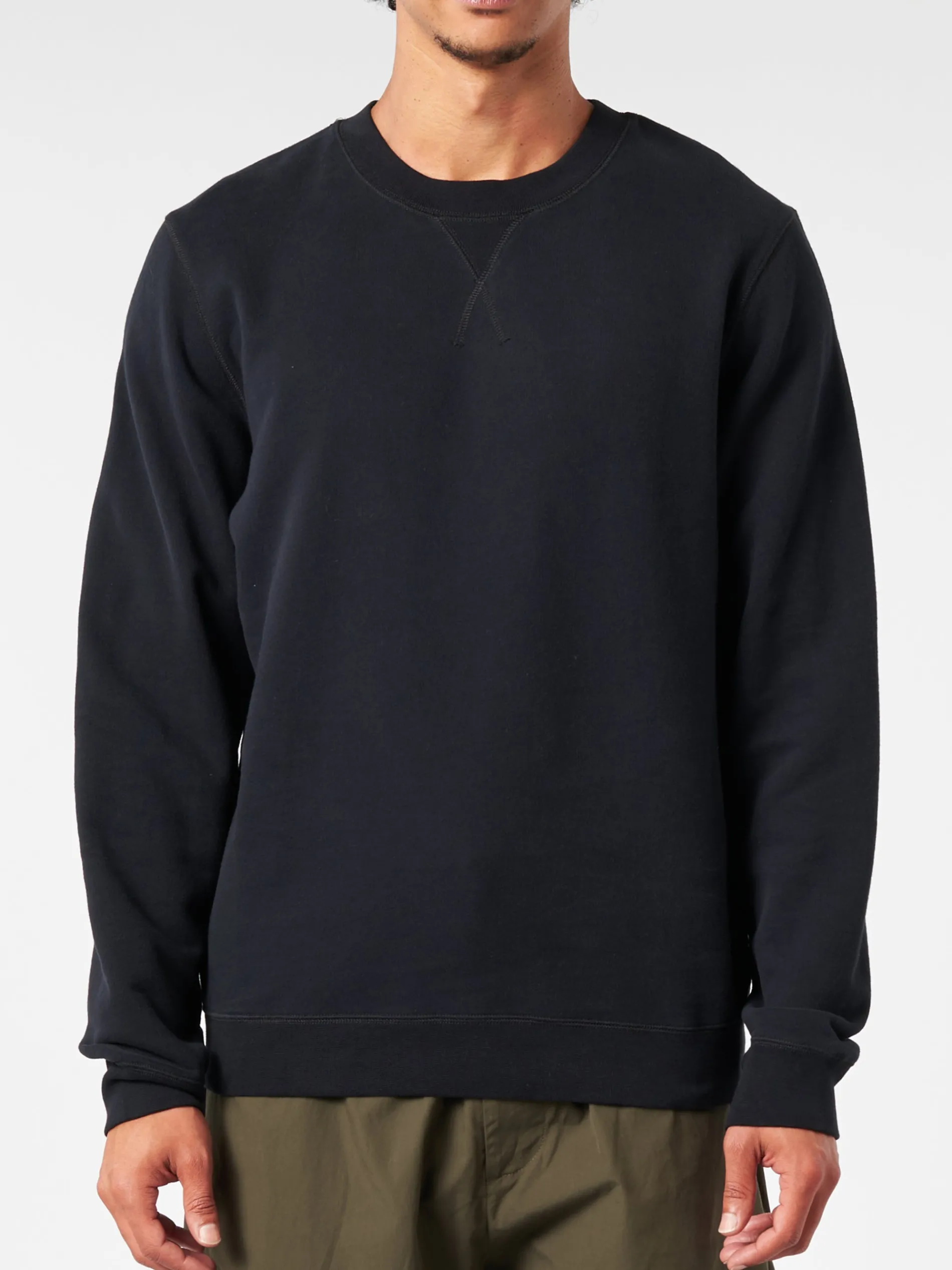 Sunspel - Loopback Sweatshirt in Black