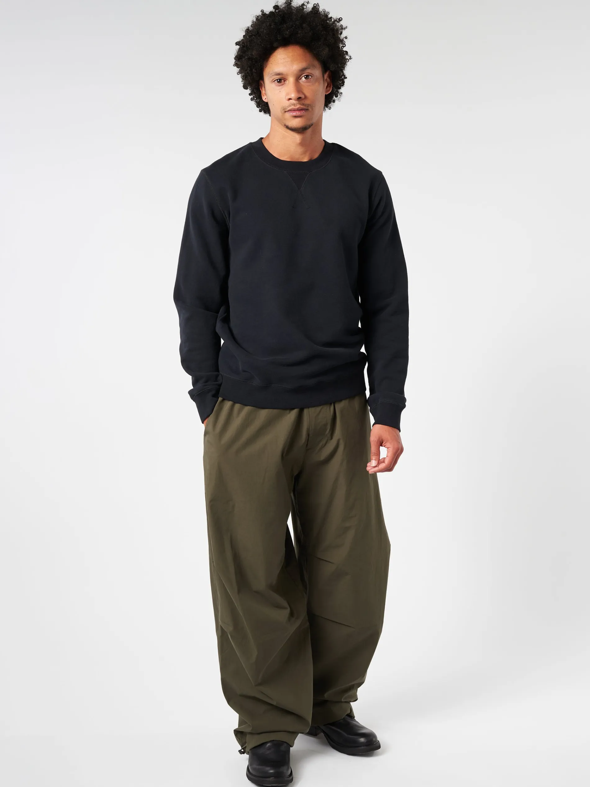 Sunspel - Loopback Sweatshirt in Black