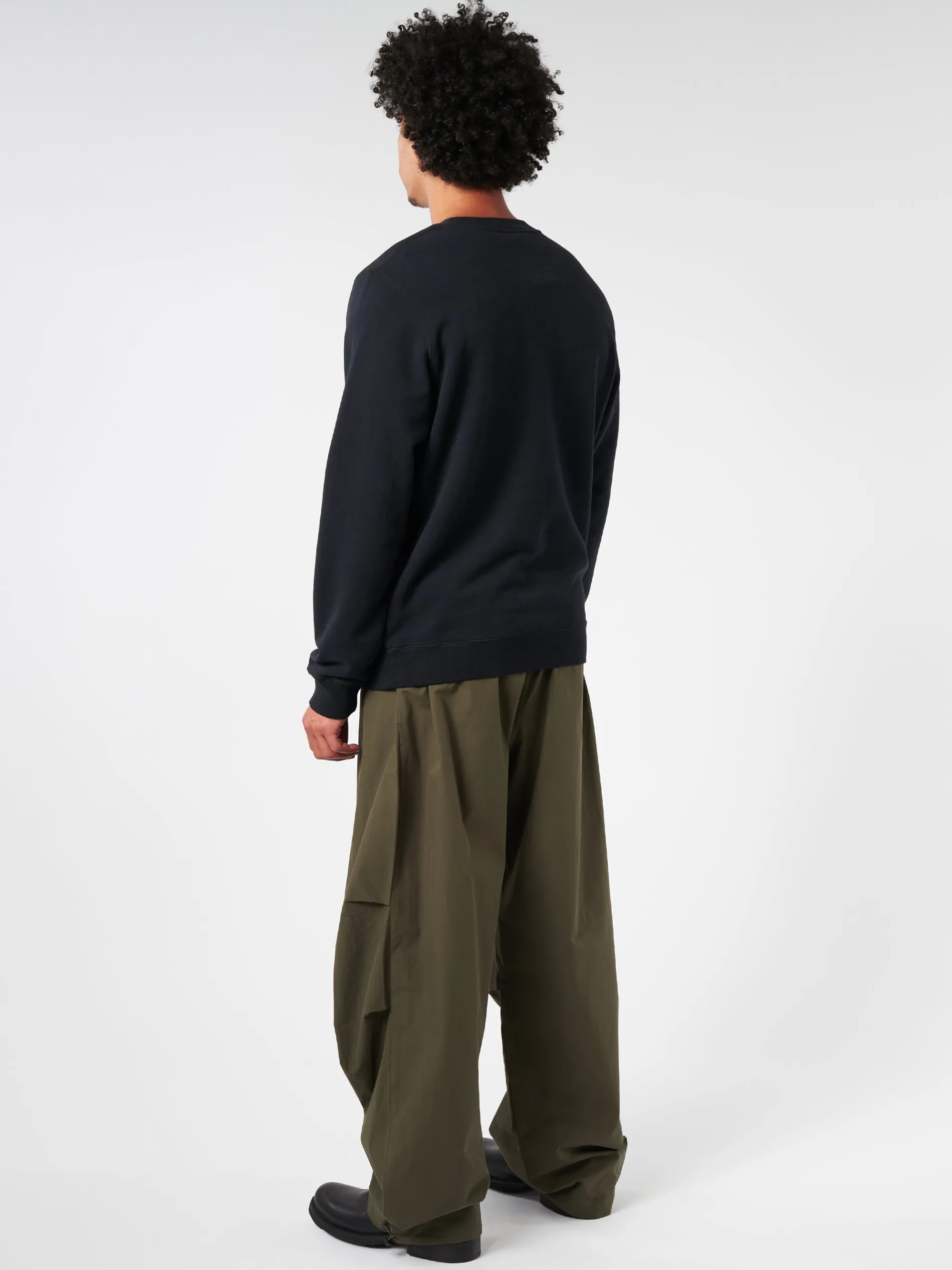 Sunspel - Loopback Sweatshirt in Black