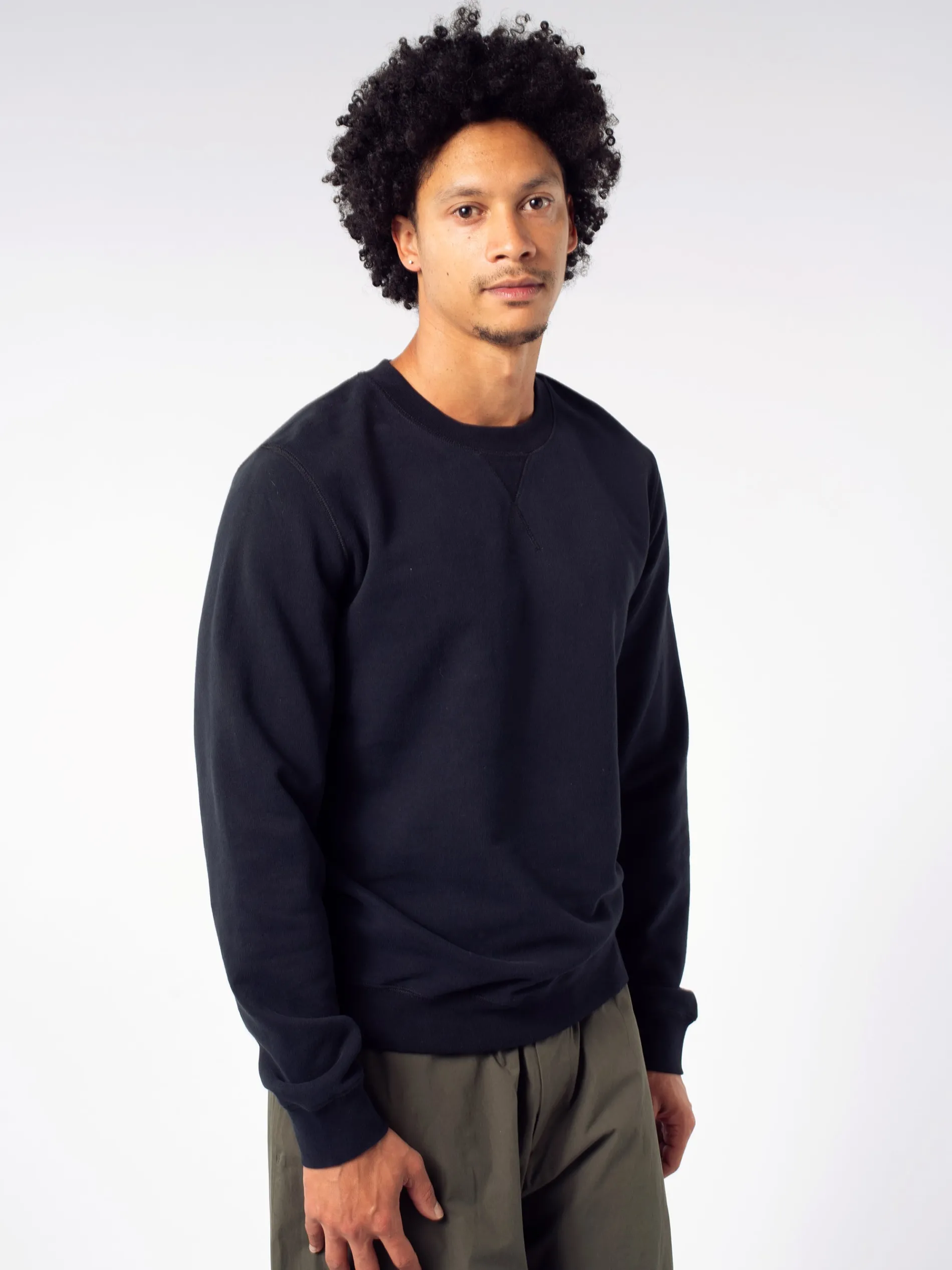 Sunspel - Loopback Sweatshirt in Black