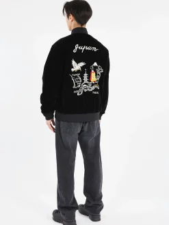 TAION - Japan Special Reversible Sukajan Down Jacket in Black