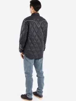 TAION - Japan Special Western Down Shirt in Black and Off White