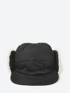 TAION - Military Down Cap in Black and Cream