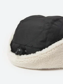 TAION - Military Down Cap in Black and Cream