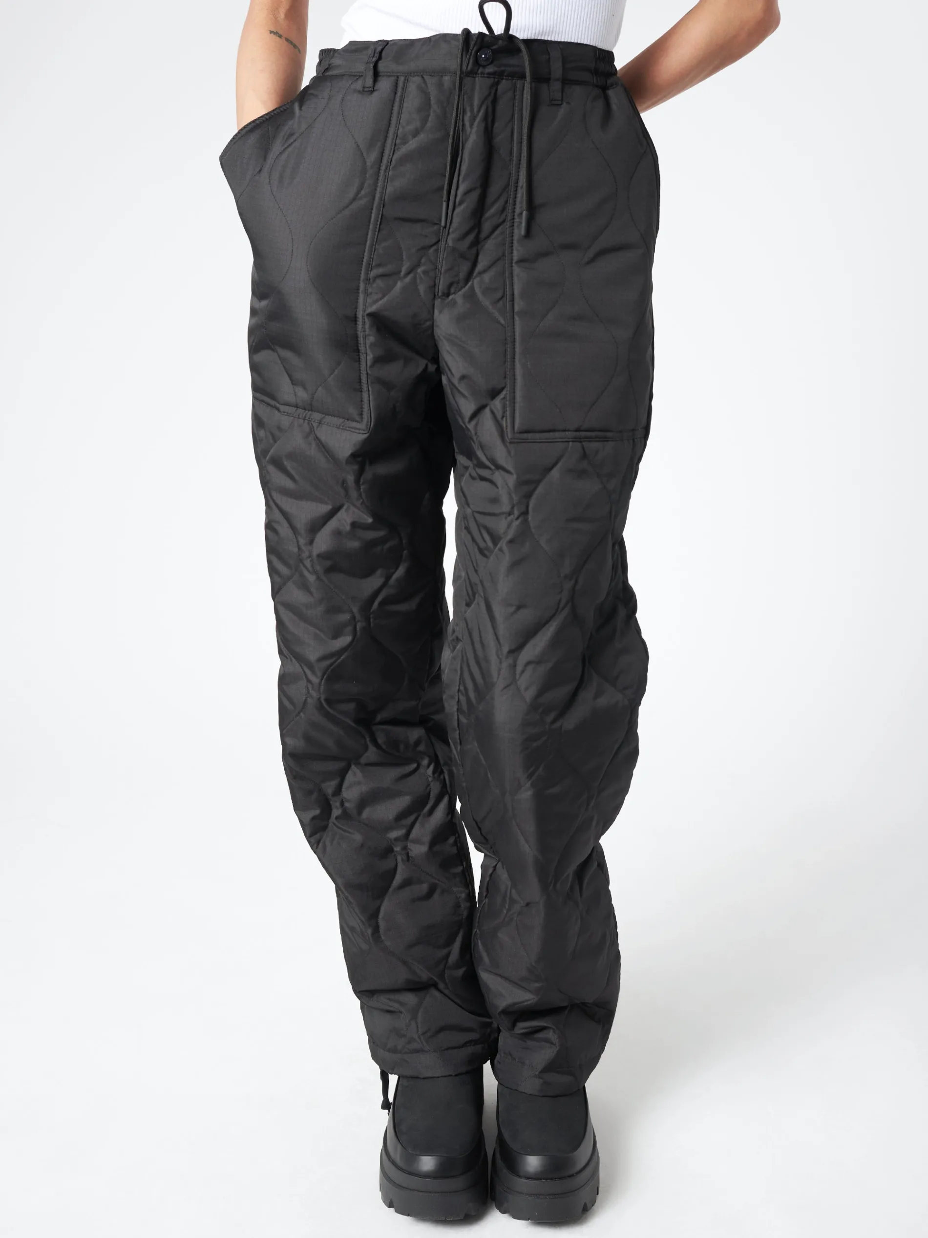 TAION - Military Down Pants in Black