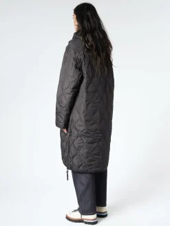 TAION - Military Hood Long Down Coat in Black