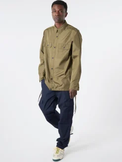 TAION - Military L/S Shirt in Dark Olive