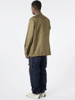 TAION - Military L/S Shirt in Dark Olive