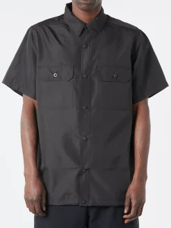 TAION - Miltary S/S Shirt in Black