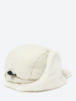 TAION - Mountain Reversible Down X Boa Warm Cap in Ice Gray and Ivory