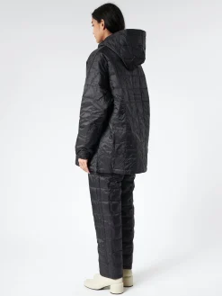 TAION - Oversized Down Hoodie in Black