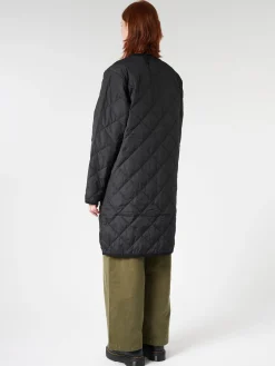 Taion - Piping V-Neck Long Cardigan in Black