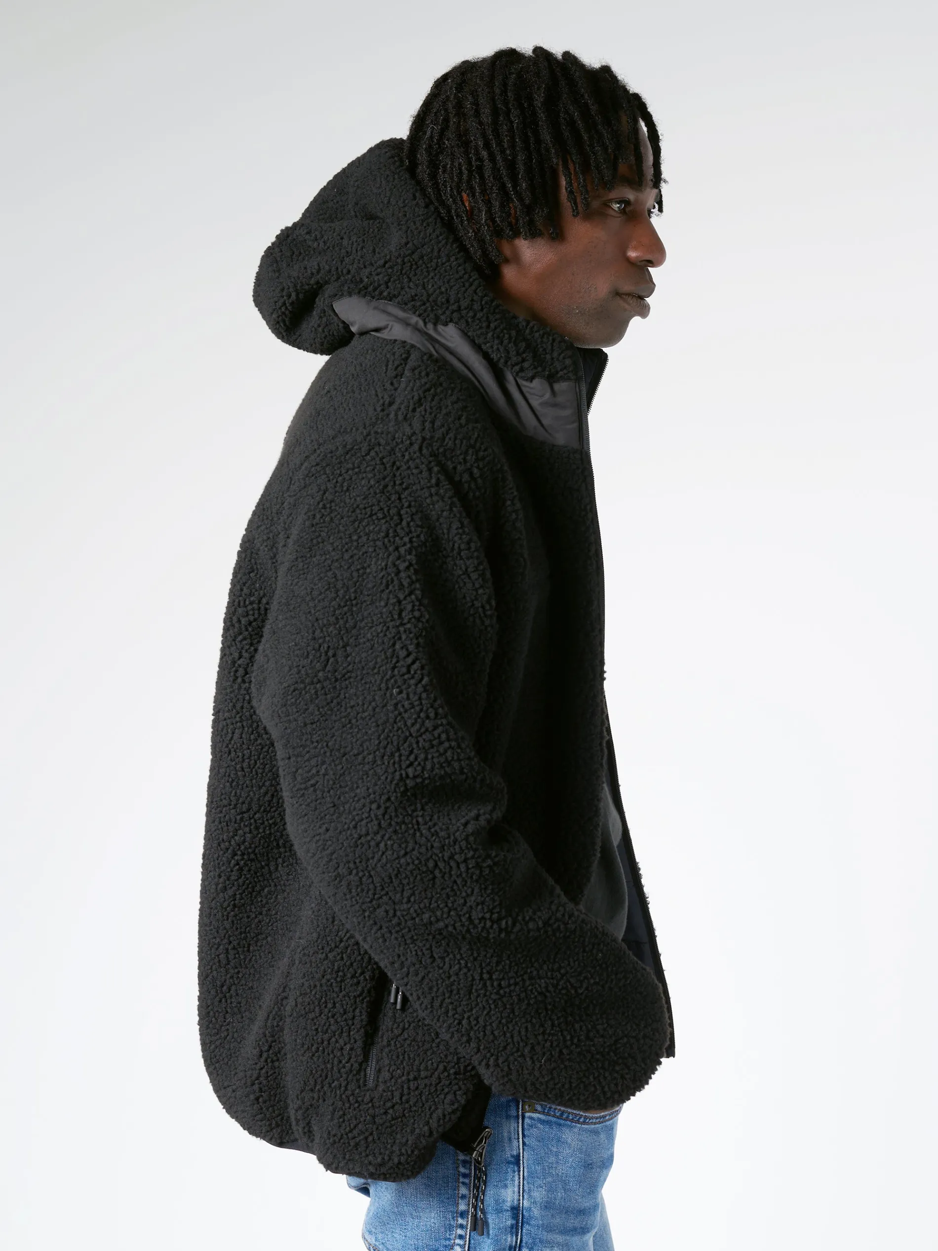 Taion - Reversible Hoodie in Black and Black