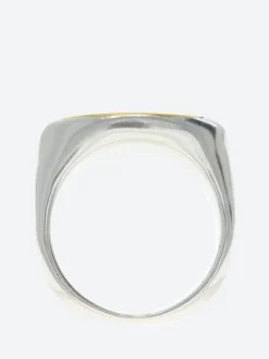 Ten. Jewelry - Amain Oval Signet Ring in Gold and Silver