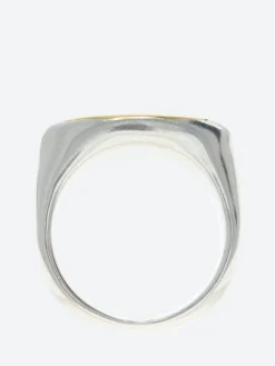 Ten. Jewelry - Amain Oval Signet Ring in Gold and Silver