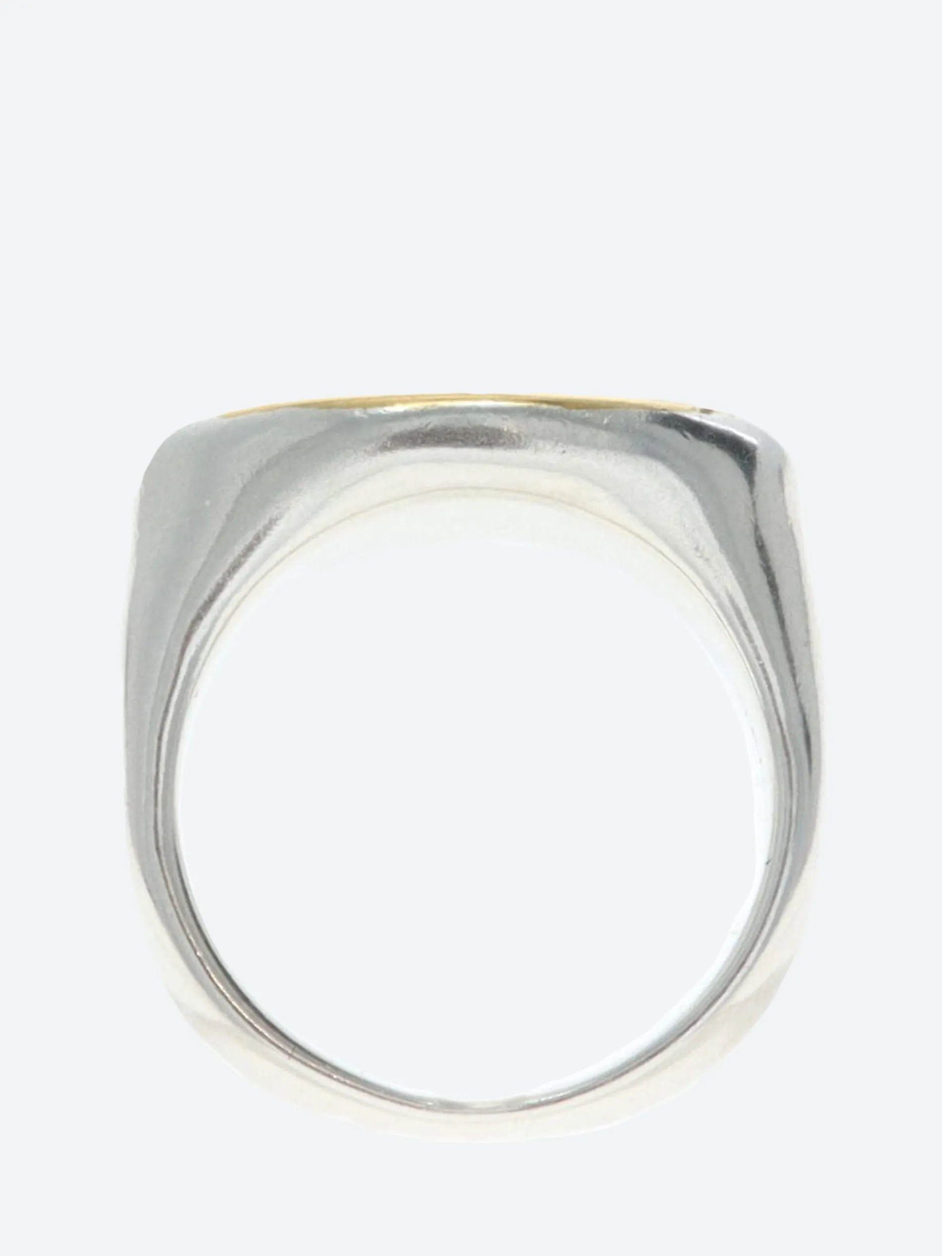 Ten. Jewelry - Amain Oval Signet Ring in Gold and Silver